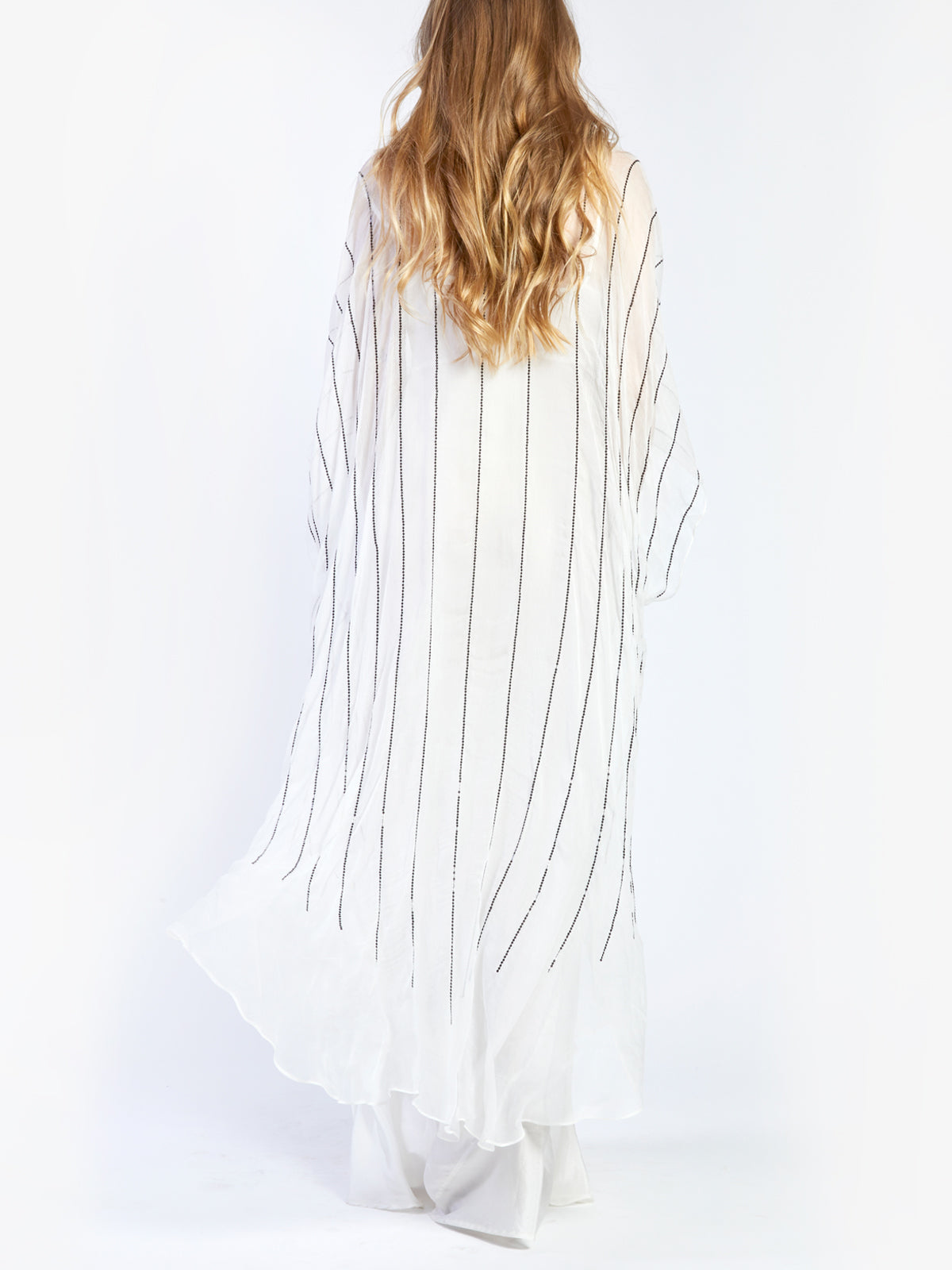 Bonnie Silk Caftan | White