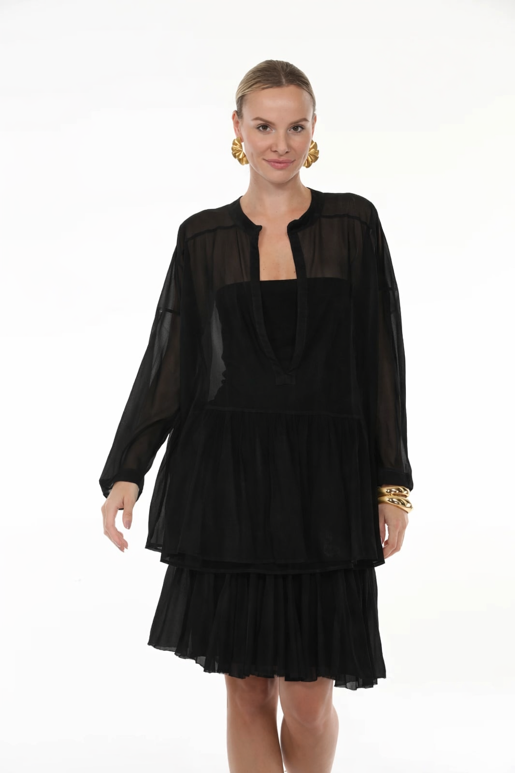 Pirate Shirt in Cotton | Black alt