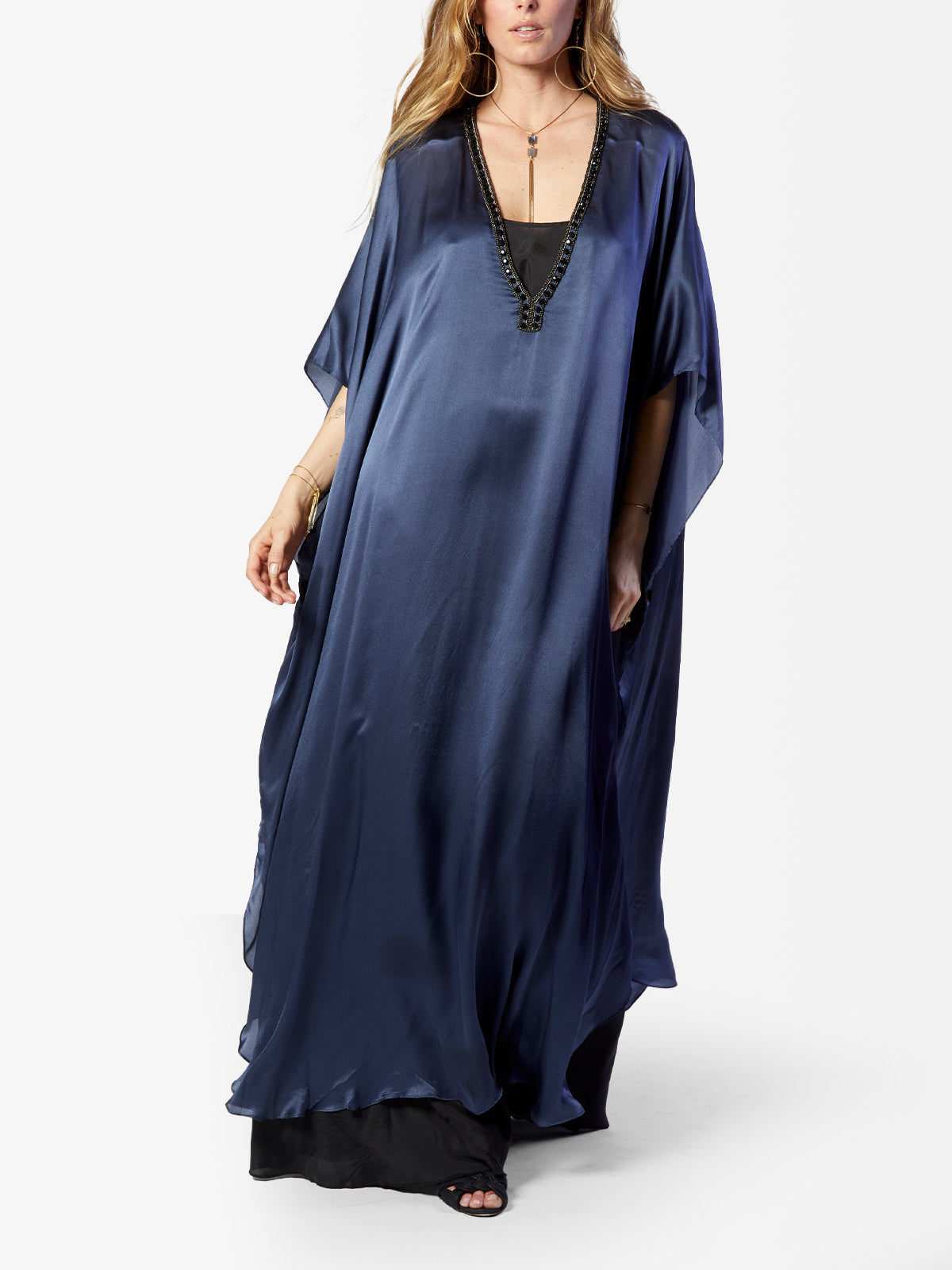 VACANCES Saipan Evening Caftan Dress Front Alt