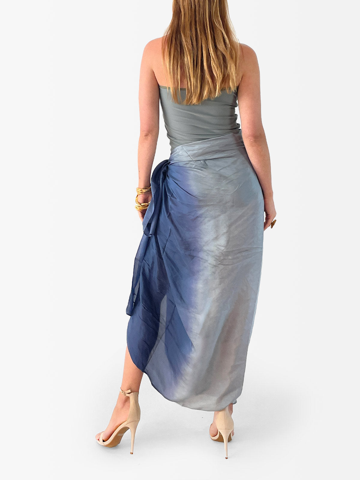 VACANCES Pareo Denim Silver Back