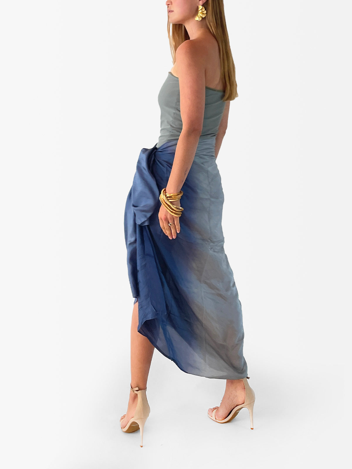 VACANCES Pareo Denim Silver Side