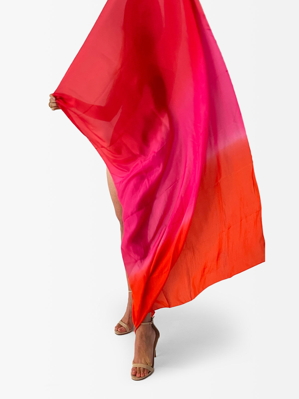 Silk Pareo | Poppy/Rose/Orange