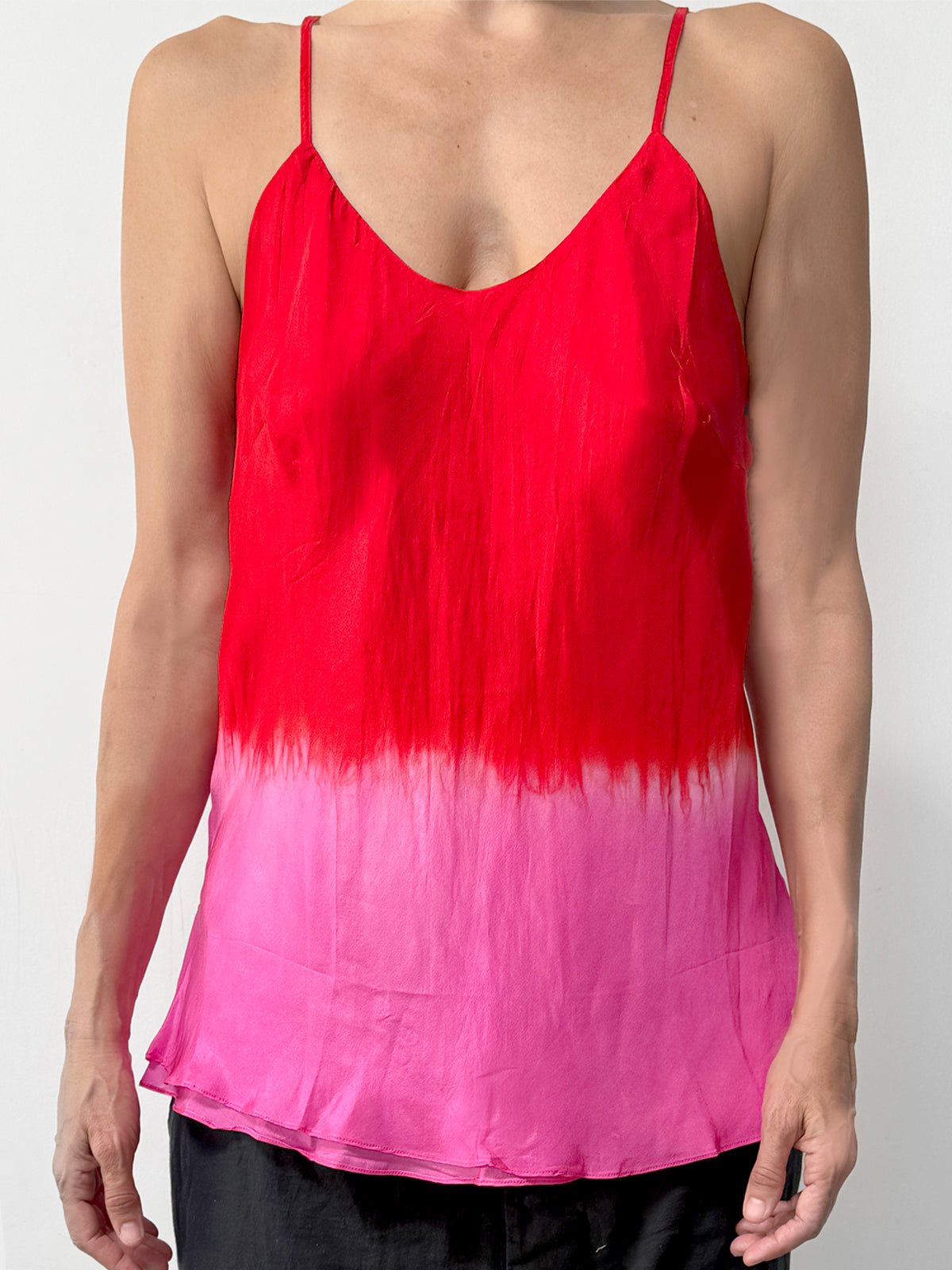 Double Layer Cami | Poppy/Hot Pink