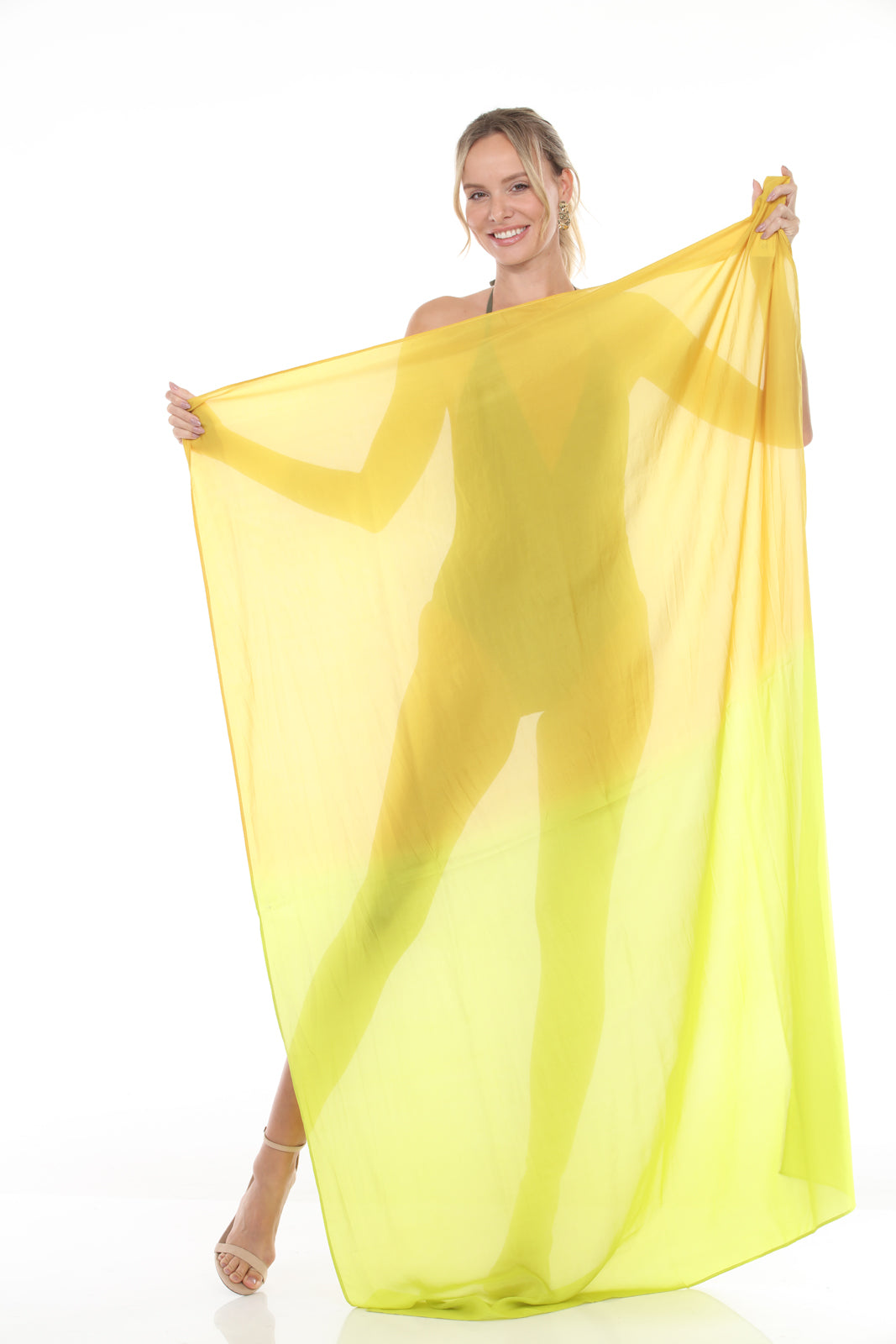 Dip Dye Pareo | Yellow/Chartreuse