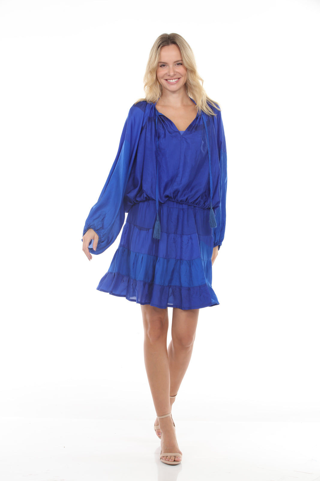 Peasant Top | Royal Blue/Moroccan Blue