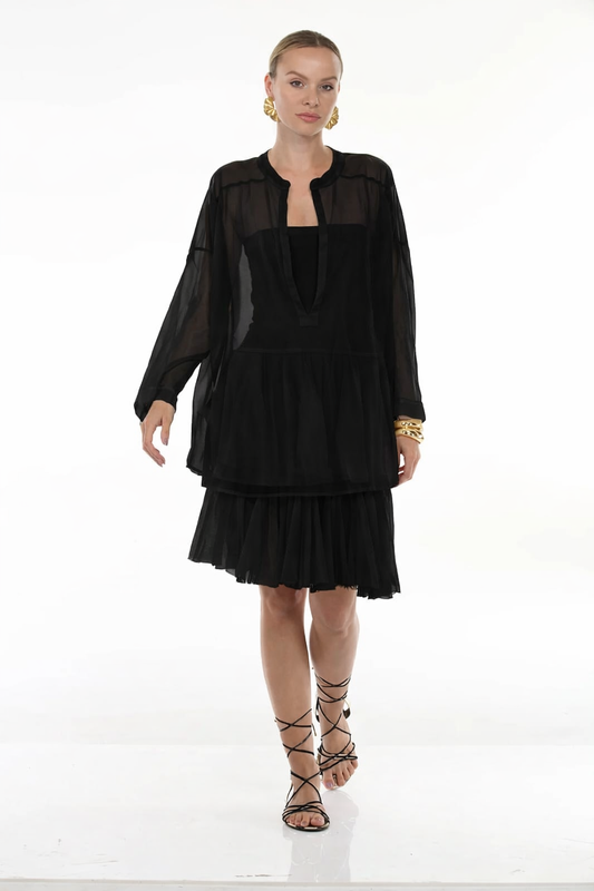 Pirate Shirt in Cotton | Black