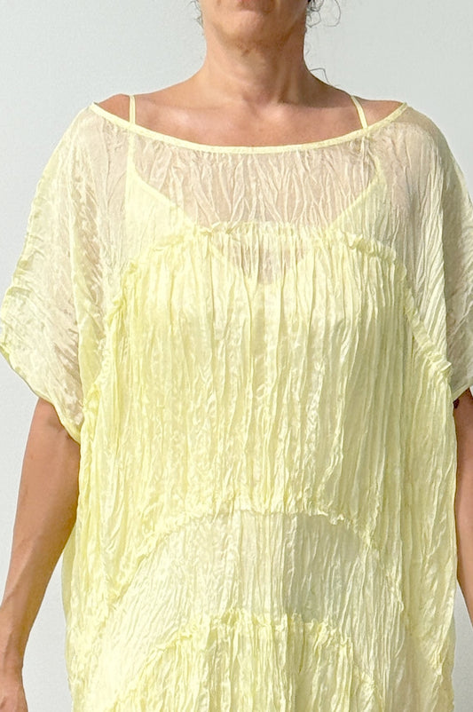 Three Tier Dress | Yellow
