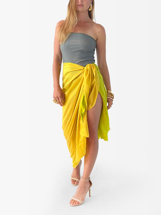 VACANCES Pareo Buddha Yellow front