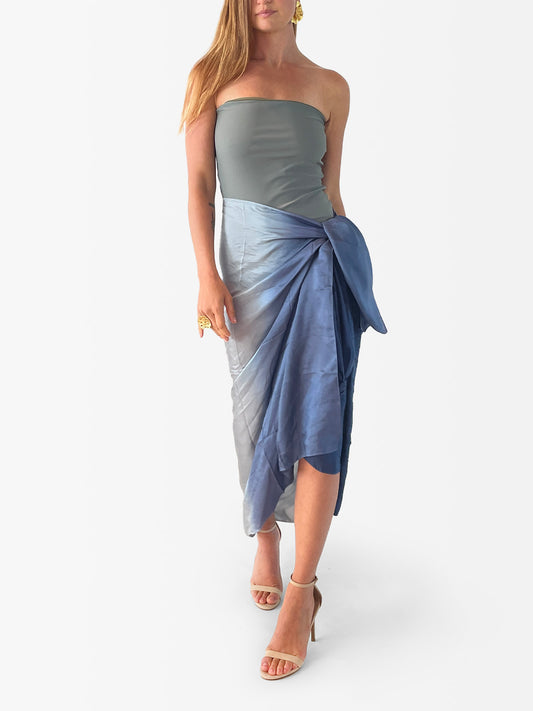 VACANCES Pareo Denim Silver Front