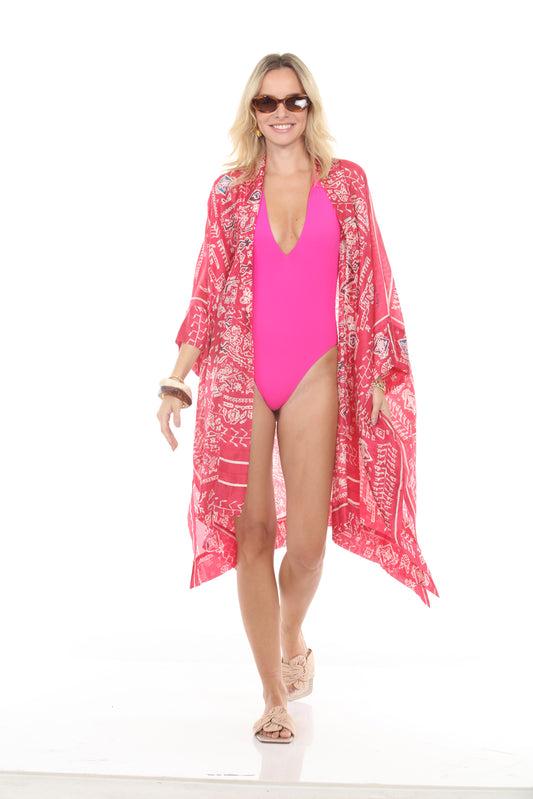 Nataly Kimono Printed | Red