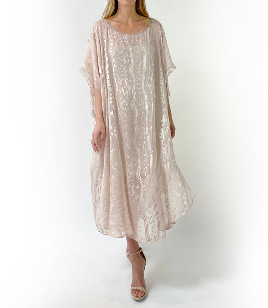 Zoe Caftan | Blush - Front