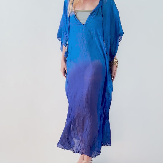 Zanna Moroccan Blue Caftan Video | VACANCES